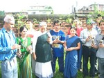 Chief Coordinator Rtn Tikaman Vaidya Participating in the Afforestation Program at Gothatar Organized by RC Dillibazar on September 3 2005