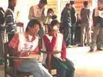 A Scene of Vission Screening Camp Organized Jointly by Rotary and Rotaract Club of Dillibazar on November 21 2005