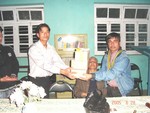 Club President Rtn Surendra Dhakal handed over on March 8, 2006 medicine of worth Rs. 7000/-  to Mr. Bishnu K Shrestha of Prgatisil Yuba Club Ramechhap. Previously the RC Dillibazar has granted the club with a stretcher to the clinic run by the same club.