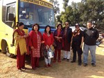 Spouse participating in pilgrimage tour @ Palanchwok Bhagabati on 29th Nov 2014