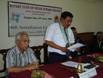 Welcome address by President Rtn. Sargat Vaidya in 6th installation ceremony on 25th June 09