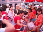 Anns felicitating Sr. Citizens 