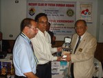 Hand over of medical equipment to Bir Hospital by DGE Rtn. Ratna Man Shakya