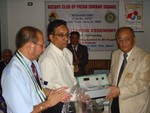 Hand over of medical equipment to Bir Hospital by DGE Rtn. Ratna Man Shakya