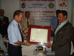 Hand over Charter certificate to In coming President Sargat Vaidya by out going President Sushil Bhattarai