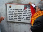 DG Dr. Tika Man Vaidya inaugurating Safe drinking water project at Maligoan, Dhapakhel