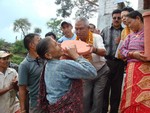 Charter President Rtn. Ram Pd. Joshi gave away Sand Filter to the villager