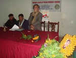 DG Dr. Tika Man Vaidya addressing in Condolence meeting of Late Ann Indu Joshi 