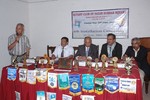 Charter President Rtn.Ram P. Joshi addressing in 6th installation