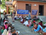 Lunch to Senior Citizen provided by Senior Citizen Service Centre, Dhulikhel on 18th Oct 2008