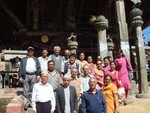 Senior Citizens in Nala, Banepa during pilgrim tour on 18th Oct 2008.