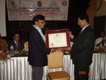 Hand overing charter certificate