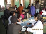 Diabetes check camp held on 1st Jan 2011