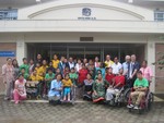 Group photo in Cerebral Palsy, Dhapakhel.