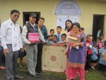 Stationery handed over to student of Balodaya Shcool