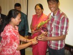 Welcome to family of newly inducted member by first lady Sarita Shrestha.
