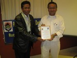 Token of Love to PP Dr. Jeevan Lal Amatya of RC Yala.
