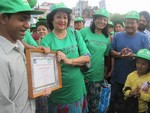 DG Jaya Shah hand over certificate of appreciation who pass out SLC exam.  