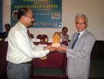 Token of love to out going President Rtn. Bimal Lal Shrestha by President Rtn.Janak Prakash Thapa