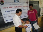 Rheumatic heart check up in st. Xavier School, Godawari