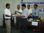 Induction to new member by AG Rtn. M.L.Kayastha on 5th Aug 06