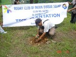 Tree plantation by President Rtn. Krishna Ram Amatya