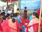 Participant waiting for Pap smear test