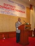 Charter President Rtn. Ram Pd. Joshi addressing ICM