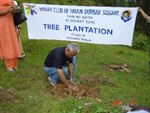 Tree plantation by Charter President Rtn. Ram Pd. Joshi